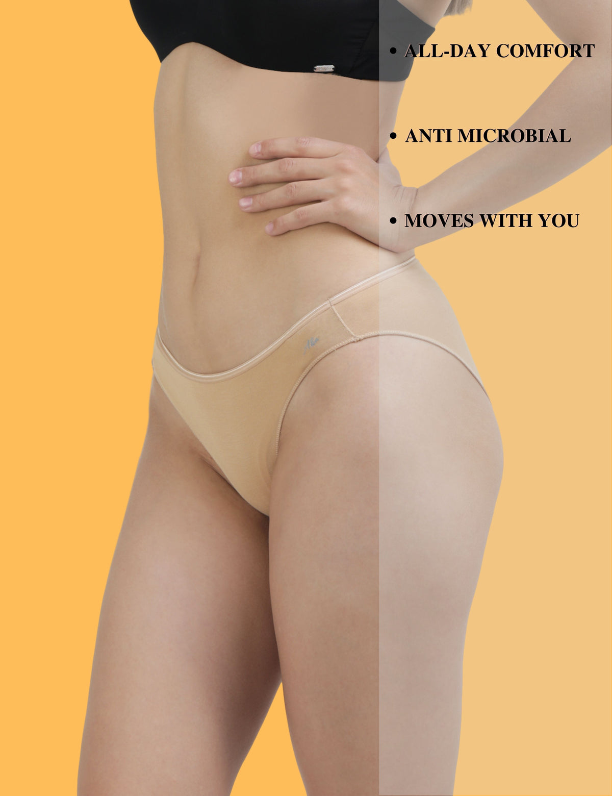 AshleyandAlvis Bamboo Micro Modal  antibacterial -Bikini panties (MG-AN-SR) (pack of 3)