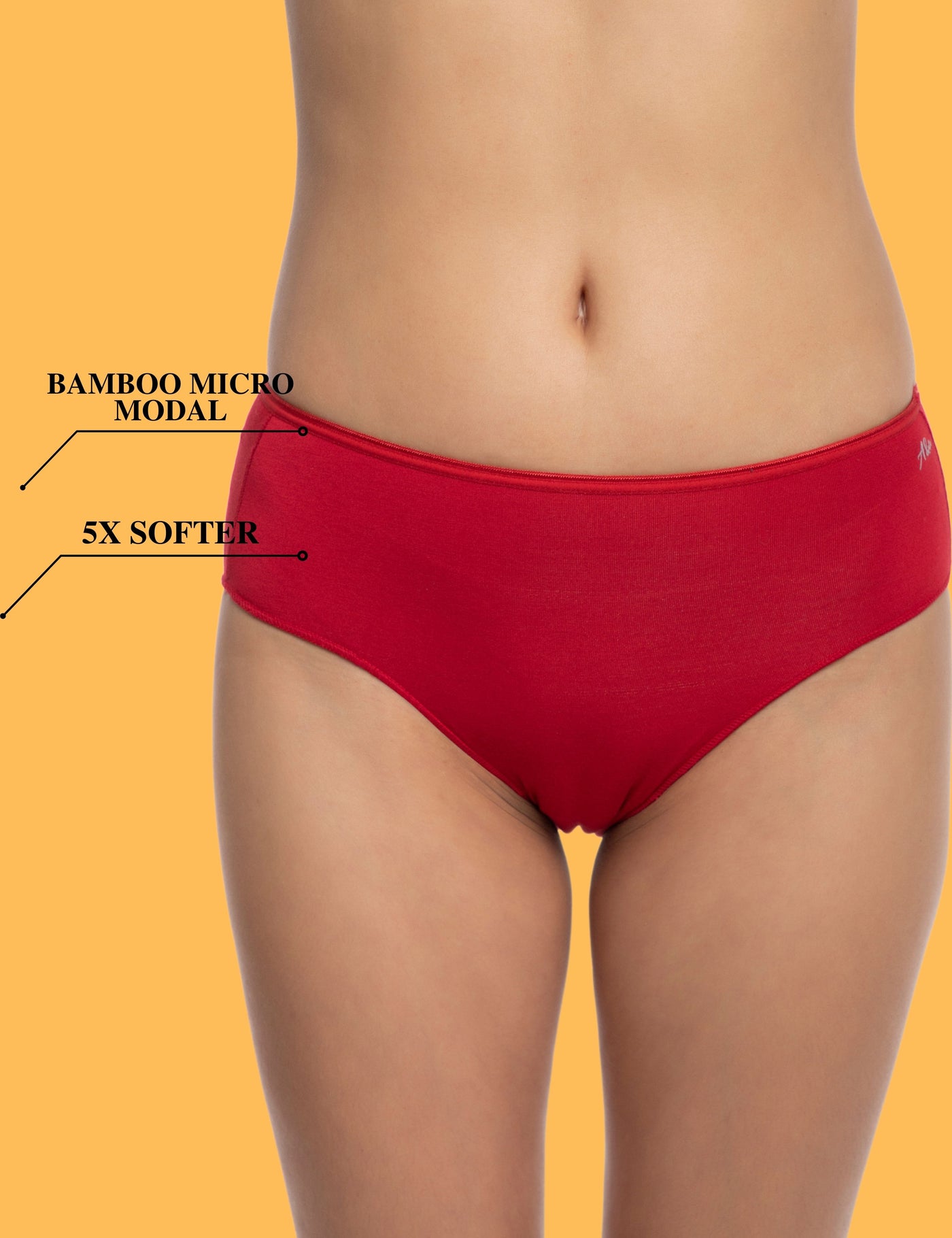 Women's Ultra Soft High Waist Bamboo Modal Underwear Panties Multipack 
