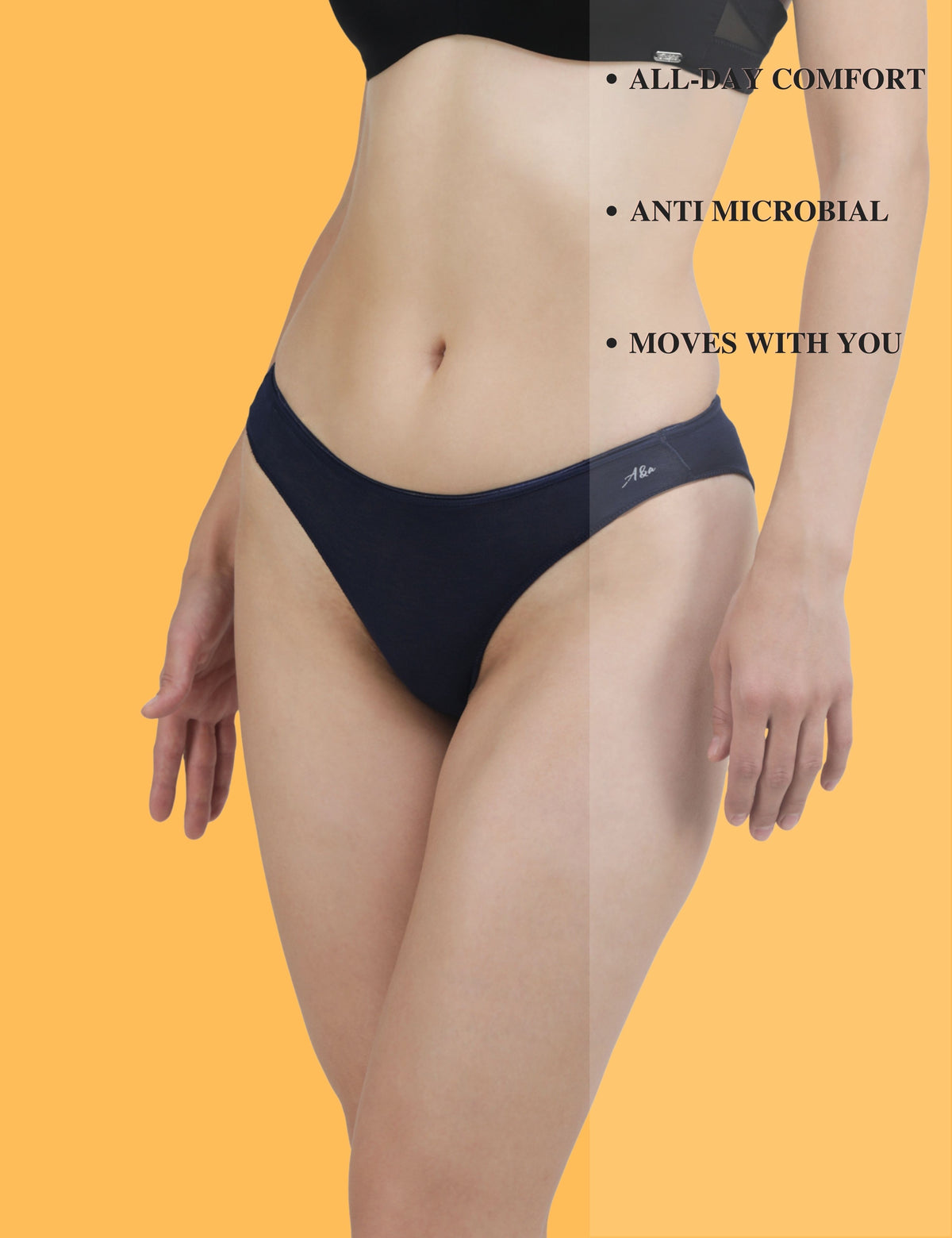 AshleyandAlvis Bamboo Micro Modal  antibacterial -Bikini panties (Pack of 2) (EB-CB)