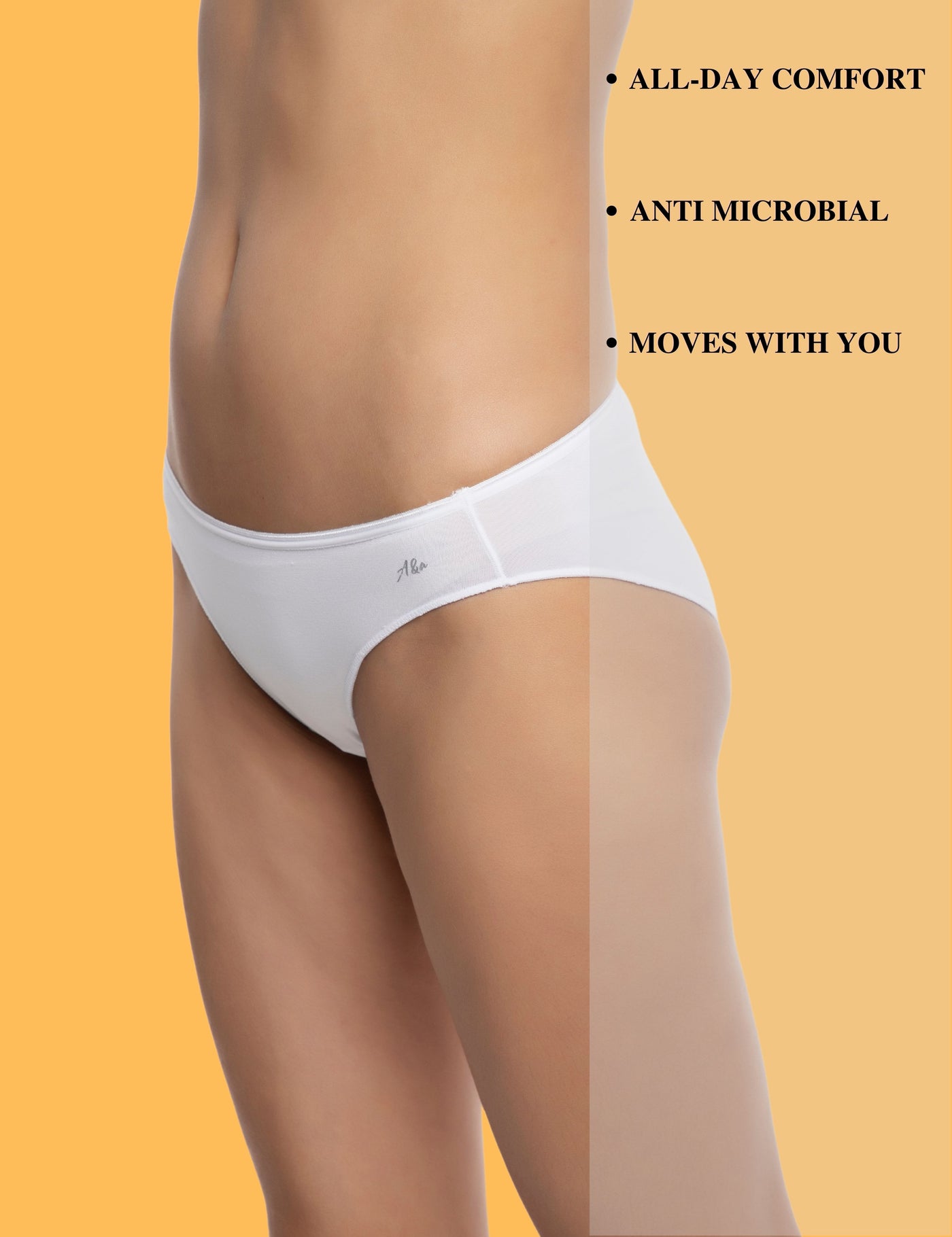 Buy AshleyandAlvis Anti Bacterial, Bamboo MicroModal, Premium Panty, Women  Bikini brief, No Itching, 3X Moisture Wicking Daily use Underwear, ,  (Color-WHITE) (Size-M) (PACK OF 1) Online at Best Prices in India 