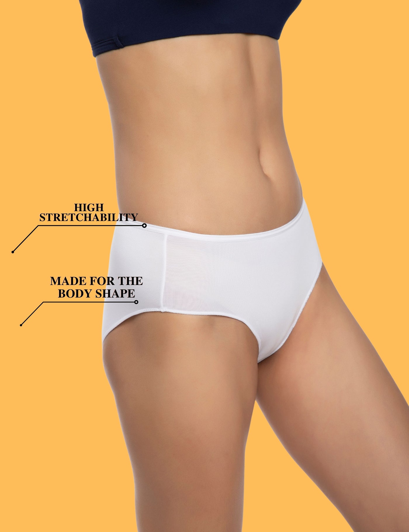POSESHE Women's Micro Modal Hipster Panties, S-5XL