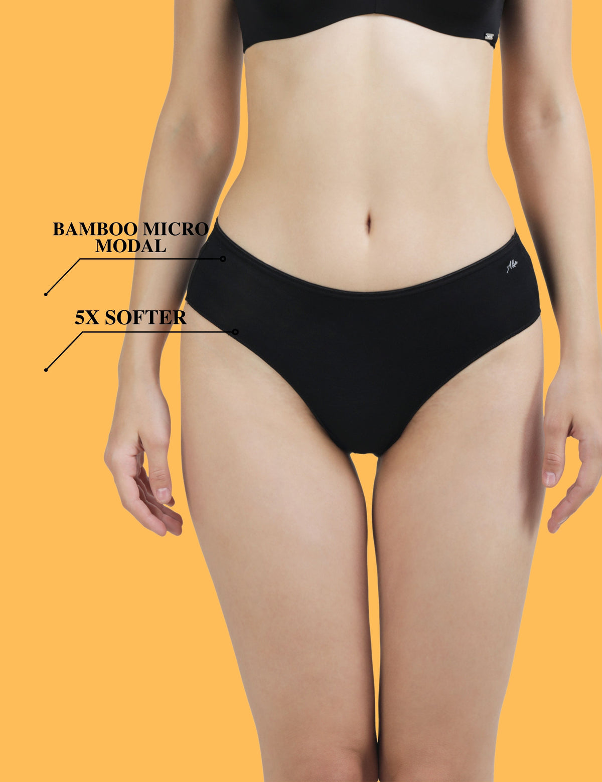 AshleyandAlvis Bamboo Micro Modal antibacterial - Hipster panties EB